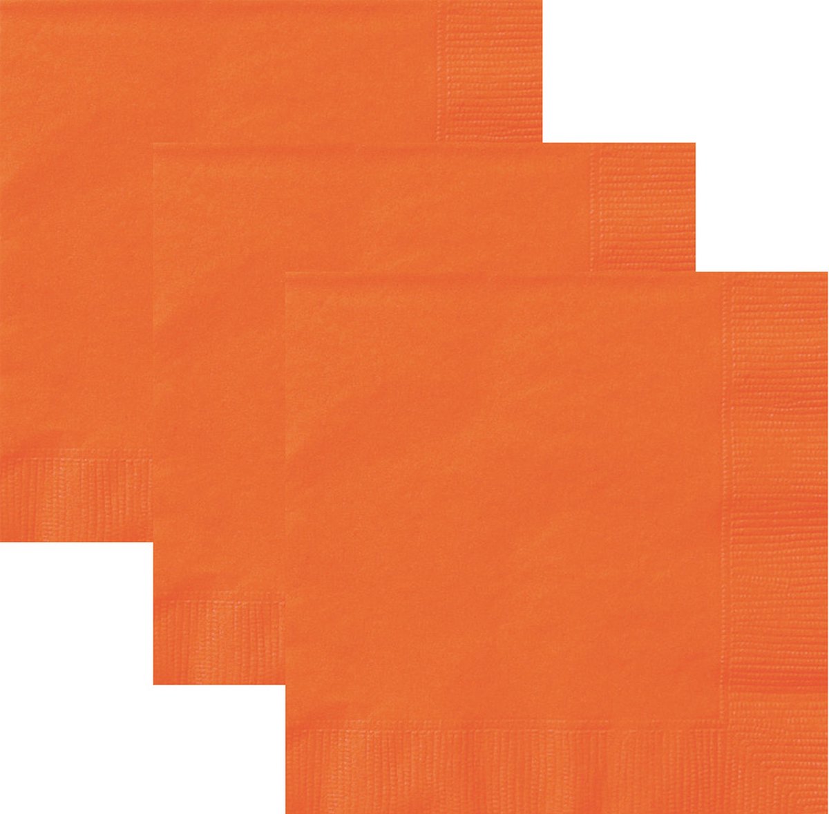 Servetten Oranje 33cm x 33cm (20ST) | Tafeldecoratie Oranje | Servetten | 2 Laags | Unique